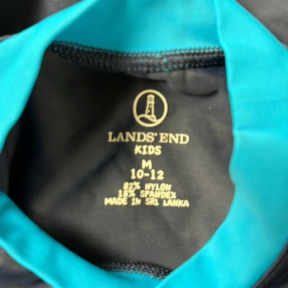 Land’s End kids boys Hawaiian Swimwear Suit with Trunks, M 10/12